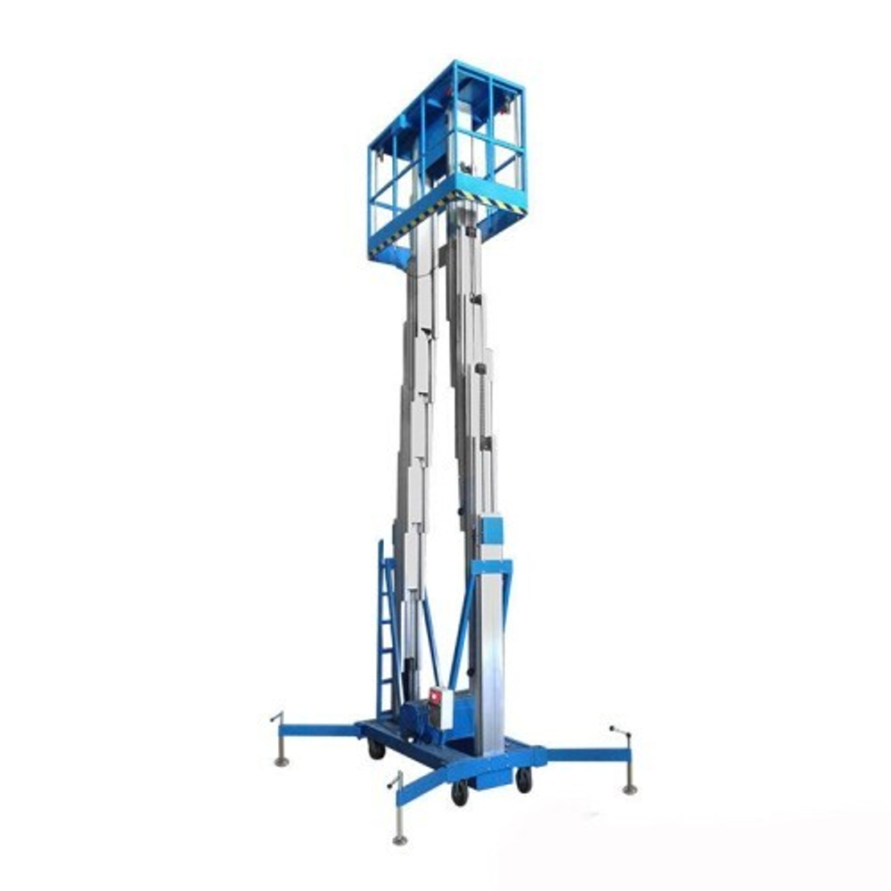 Подъемник двухмачтовый телескопический SKYER GTWY 12-200 AC 220 В, (12 м/200 кг) GTWY12-200 AC