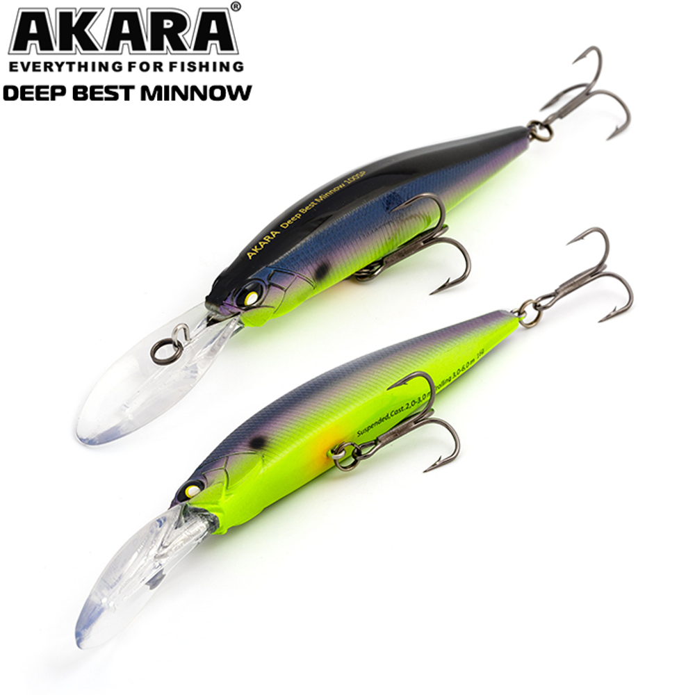 Воблер Akara Deep Best Minnow 100SP 16гр. (4/7 oz 3,9 in) A79