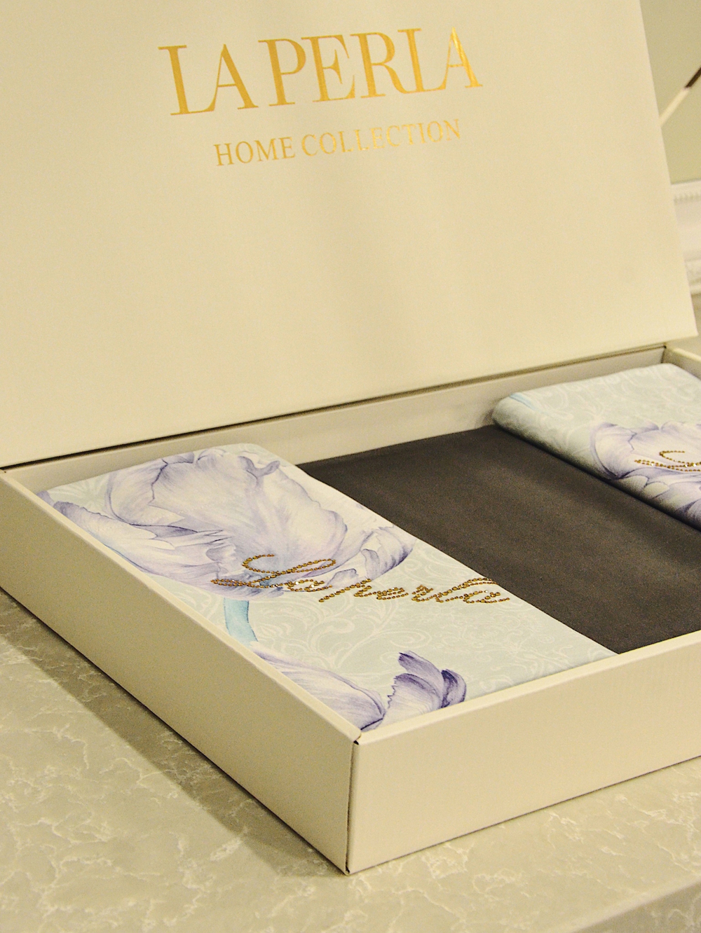 Постельное белье La Perla Blue Peonies