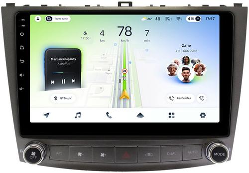 Магнитола для Lexus IS250 XE20 2005-2013 (ШГУ монохром) - Teyes CC4L монитор 10.1" IPS, Android 14, Быстрая, Snapdragon 662, CarPlay, 4G SIM-слот