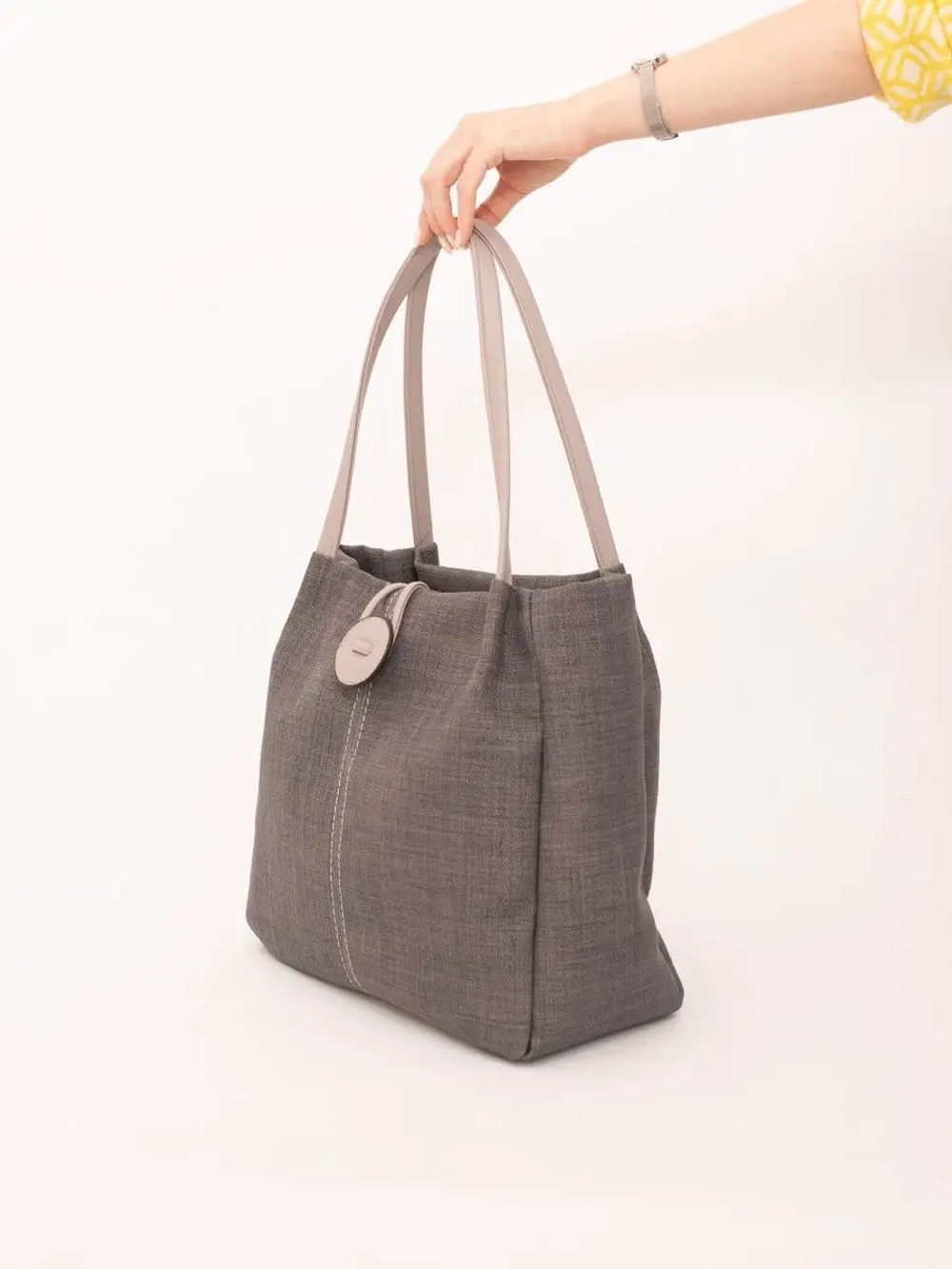 Сумка большая через плечо шоппер мешок