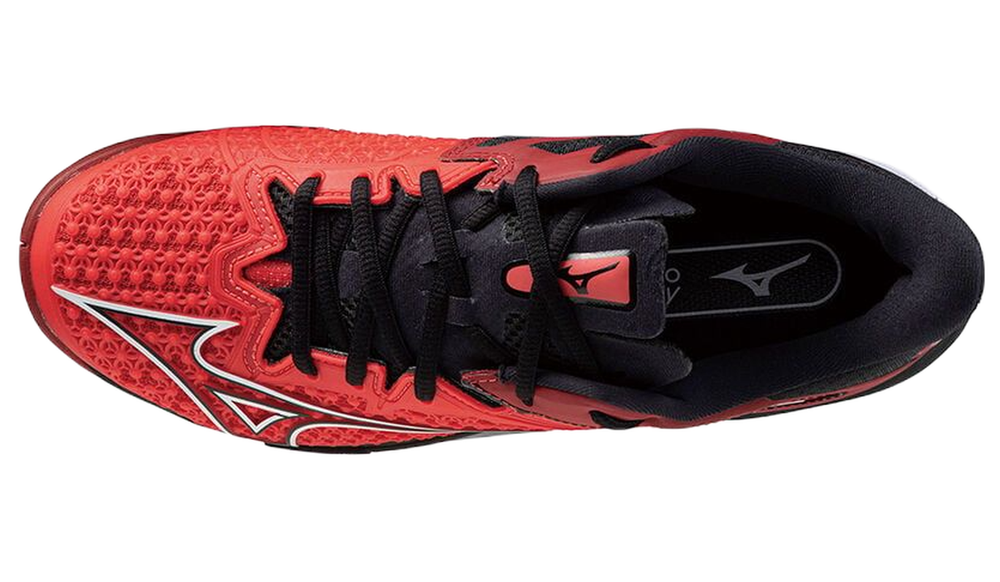Мужские кроссовки теннисные Mizuno Wave Exceed Tour 6 AC - radiant red/white/black