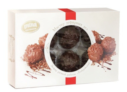 Подарочный зефир "Бобруйский" 330г. Красный пищевик