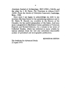 Athens in the Middle Ages | K.M. Setton