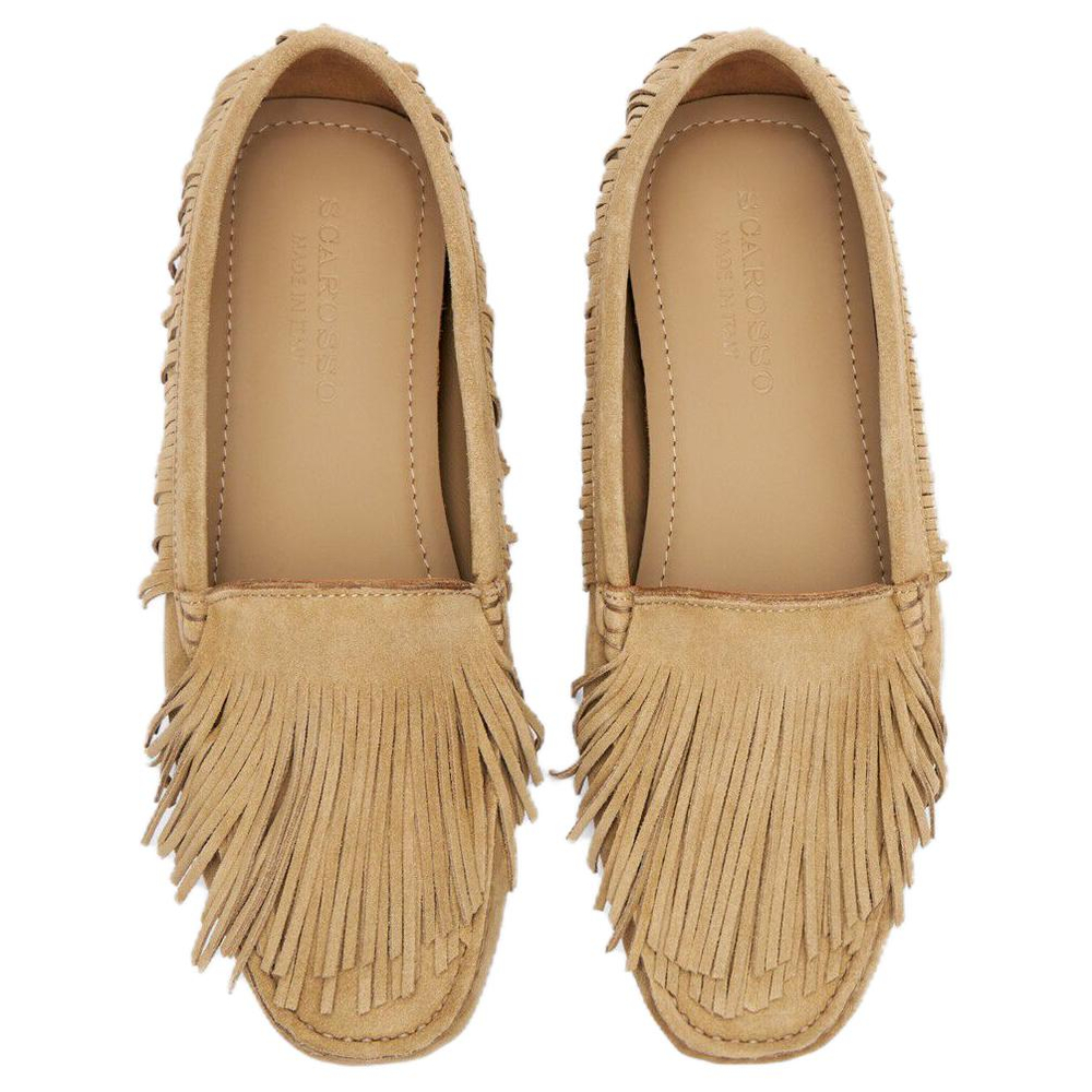 Scarosso Cochise fringe-detail suede loafers