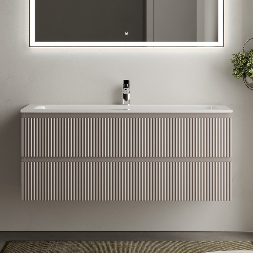 Тумба подвесная под раковину Sancos Snob R, Doha Soft 1195х445х500