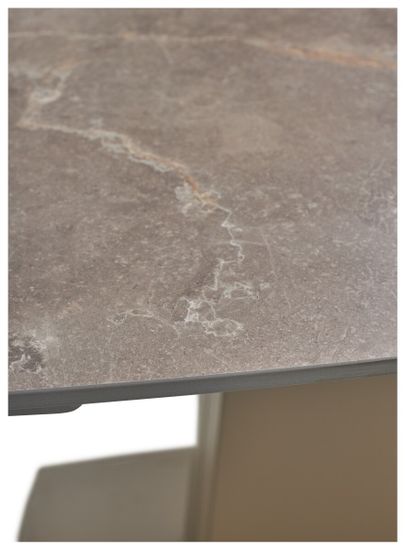 Стол BALDE 140 MATT LATTE STONE SOLID CERAMIC / TAUPE