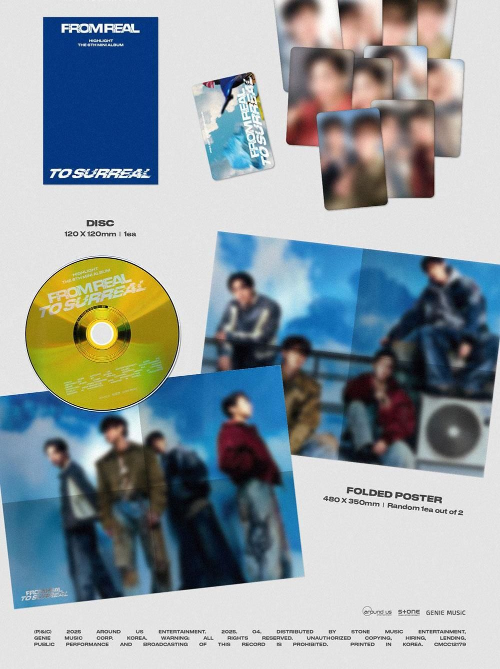 Альбом HIGHLIGHT - FROM REAL TO SURREAL 6th Mini Album PHOTO BOOK 4 Version SET