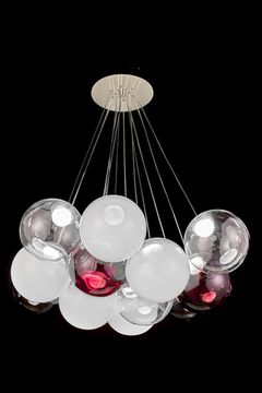 Подвесная люстра LED 70W 3000К LE7723/13 Chrome хром Molecule Leon