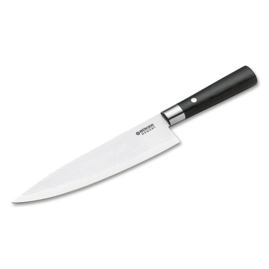 Нож кухонный Boker 130421DAM Damast Black Chef Knife
