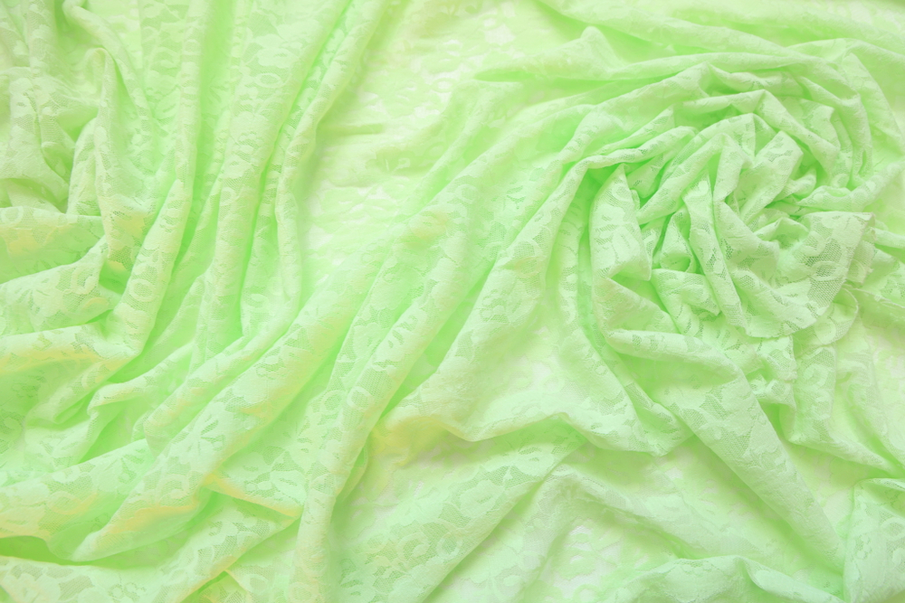 Гипюр стрейч светло-зеленый