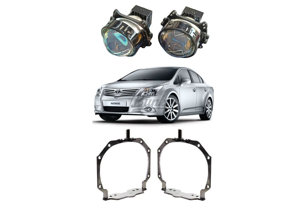 Комплект для замены штатных линз с AFS Toyota Avensis III T27 дорестайлинг 2008-2011