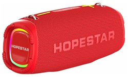 Портативная беспроводная Bluetooth колонка HOPESTAR A6 Max с микрофоном 80Вт/портативная акустика/блютуз колонка (Красная)