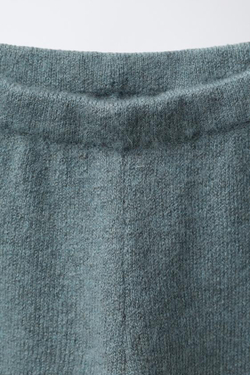 ZARA ТРИКОТАЖНЫЕ БРЮКИ-ДЖОГГЕРЫ, СЕРО-СИНИЙ