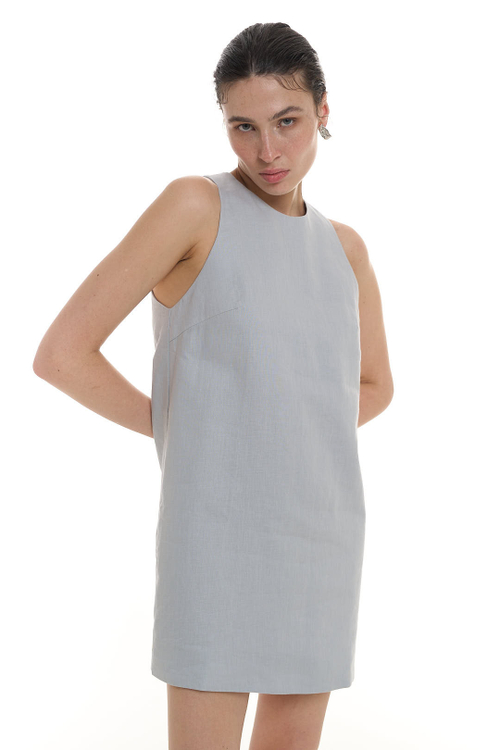 Жакет оверсайз со складками на спинке, лен молоко