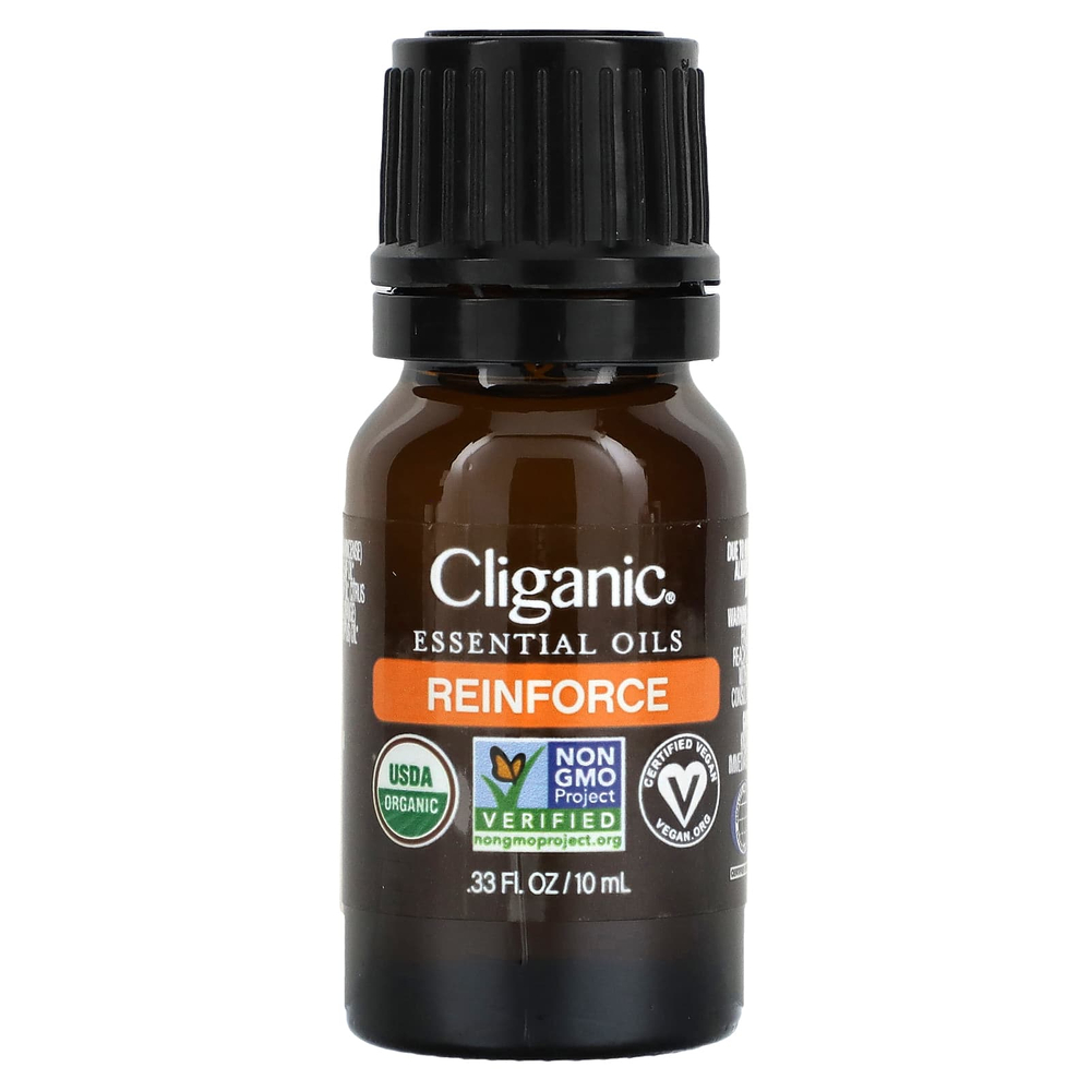 Cliganic, Смесь эфирных масел, Reinforce, 10 мл (0,33 жидк. унц.)