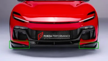 Карбоновый сплиттер переднего бампера для Ferrari Purosangue 2023+ Феррари Пуросанг