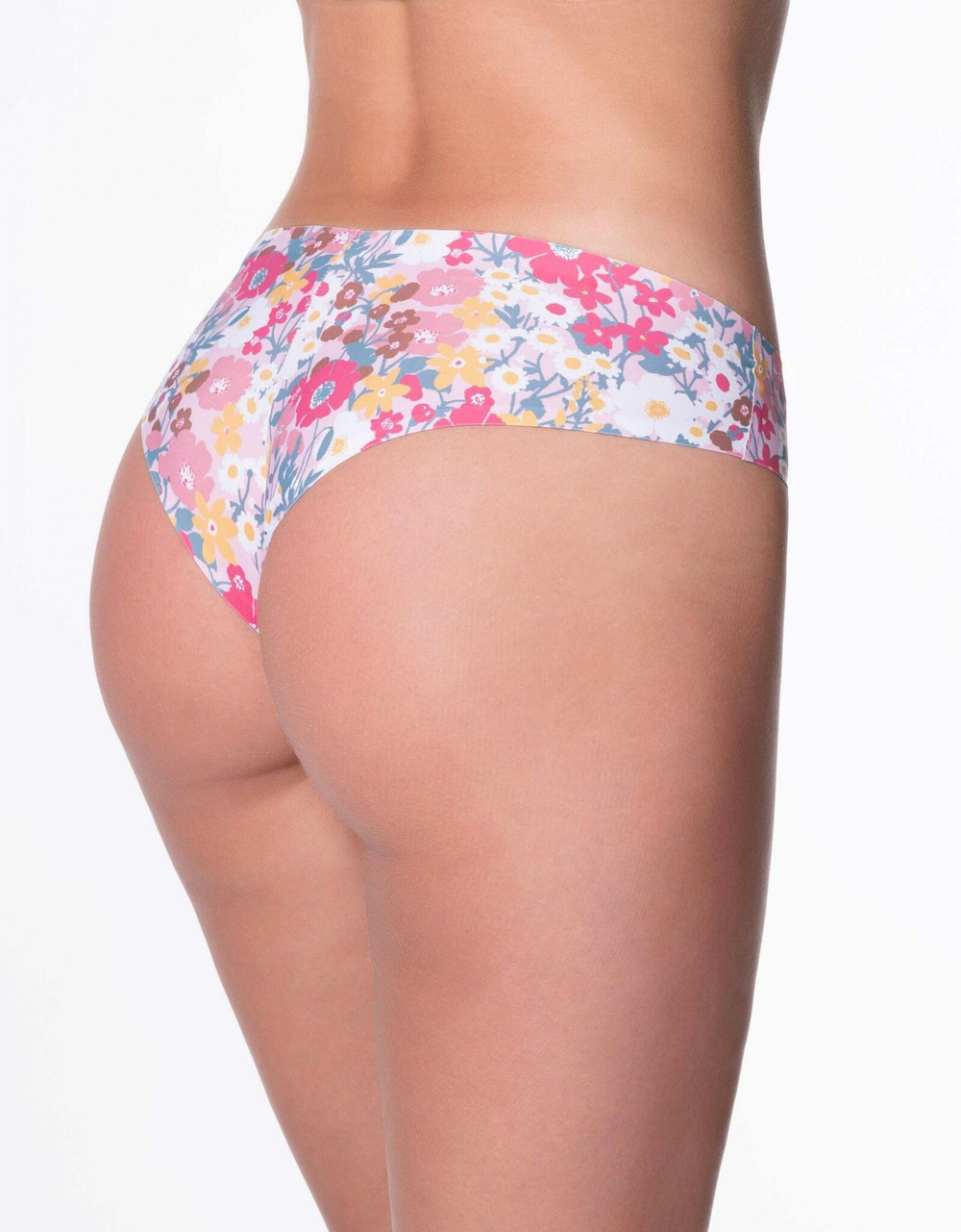 Трусы-бразилиана Pastel Dream с цветочным принтом (Размер: M) (Цвет: разноцветный)