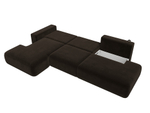 Диван угловой Лига-036 НПБ Модерн Лонг левый угол МИКРОВЕЛЬВЕТ Коричневый