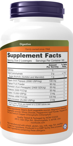 Papaya Enzymes 360 lozenges