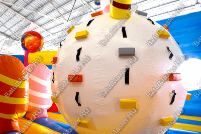 Коммерческий надувной батут "Мороженое" 6*6*3.5 м