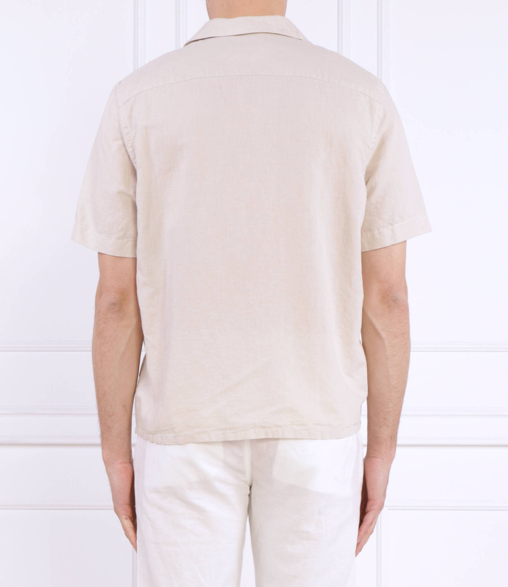 Льняная рубашка CUBAN Calvin Klein - экрю(K10K109521)