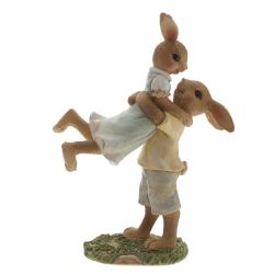 GAEM Фигурка декоративная "Зайцы", L13 W5,5 H18 см