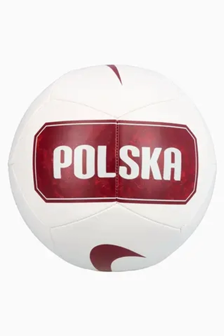 Футбольный мяч Nike Poland Pitch размер 5 - белый