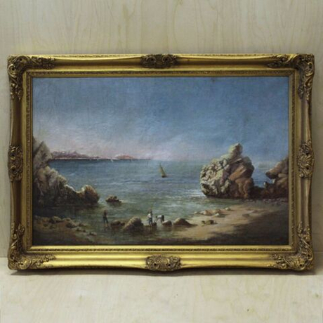 Винтаж: Антикварная картина «Лето на юге Франции»