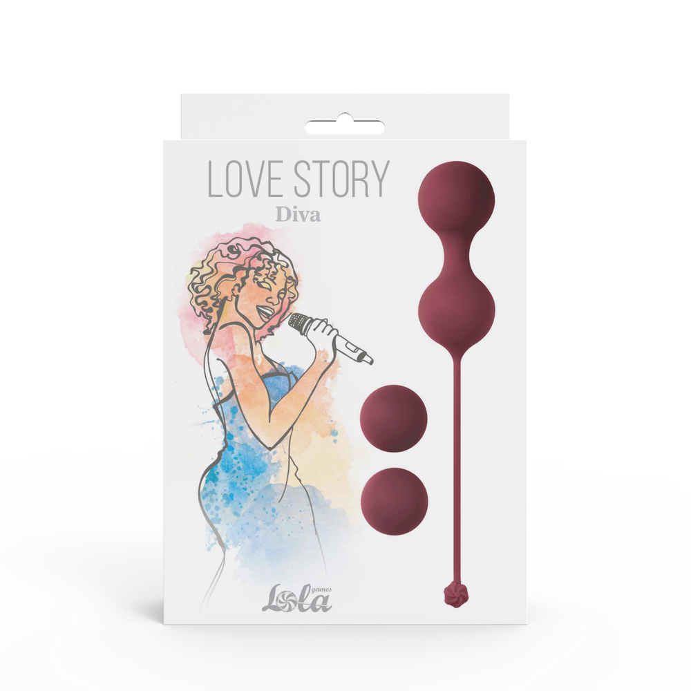 Набор вагинальных шариков Love Story Diva Wine Red 3012-02lola