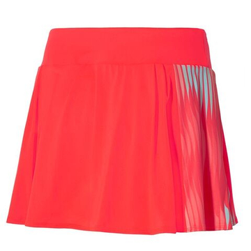 Теннисная юбка Mizuno Printed Flying Short - огненно-коралловый