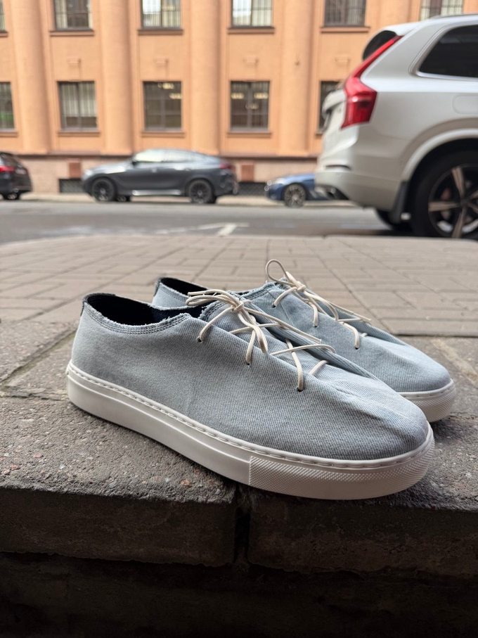 HANZ x OFF VINTAGE голубая джинса