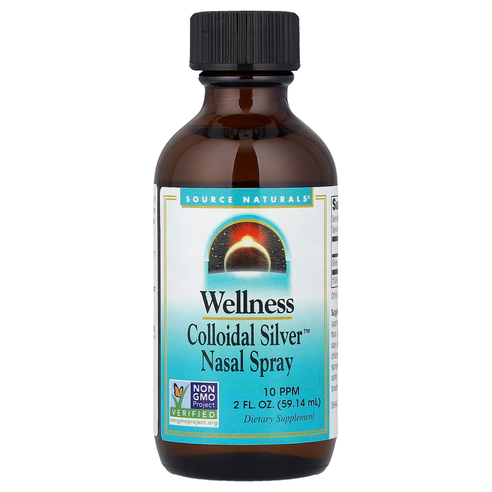 Source Naturals, Wellness, назальный спрей Colloidal Silver™, 59,14 мл (2 жидк. унции)