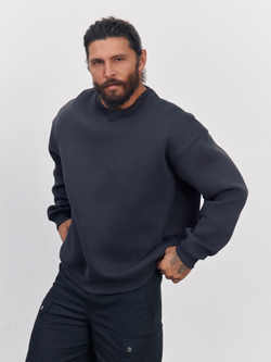 Свитшот с начесом (графит)