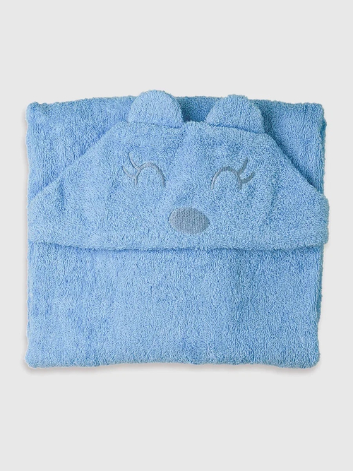 Полотенце-уголок топотушки М7 махра 120*70 см голубой