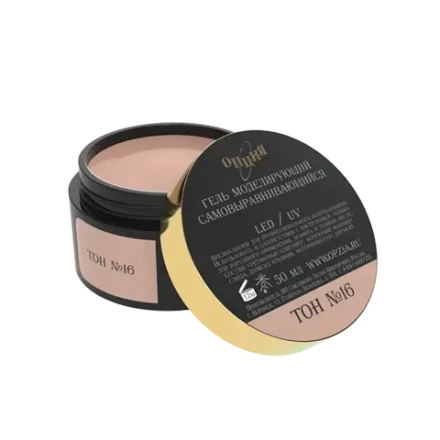 Камуфлирующий самовыравнивающийся гель коричневый (холодный) Тон №16 50мл,ОПЦИЯ