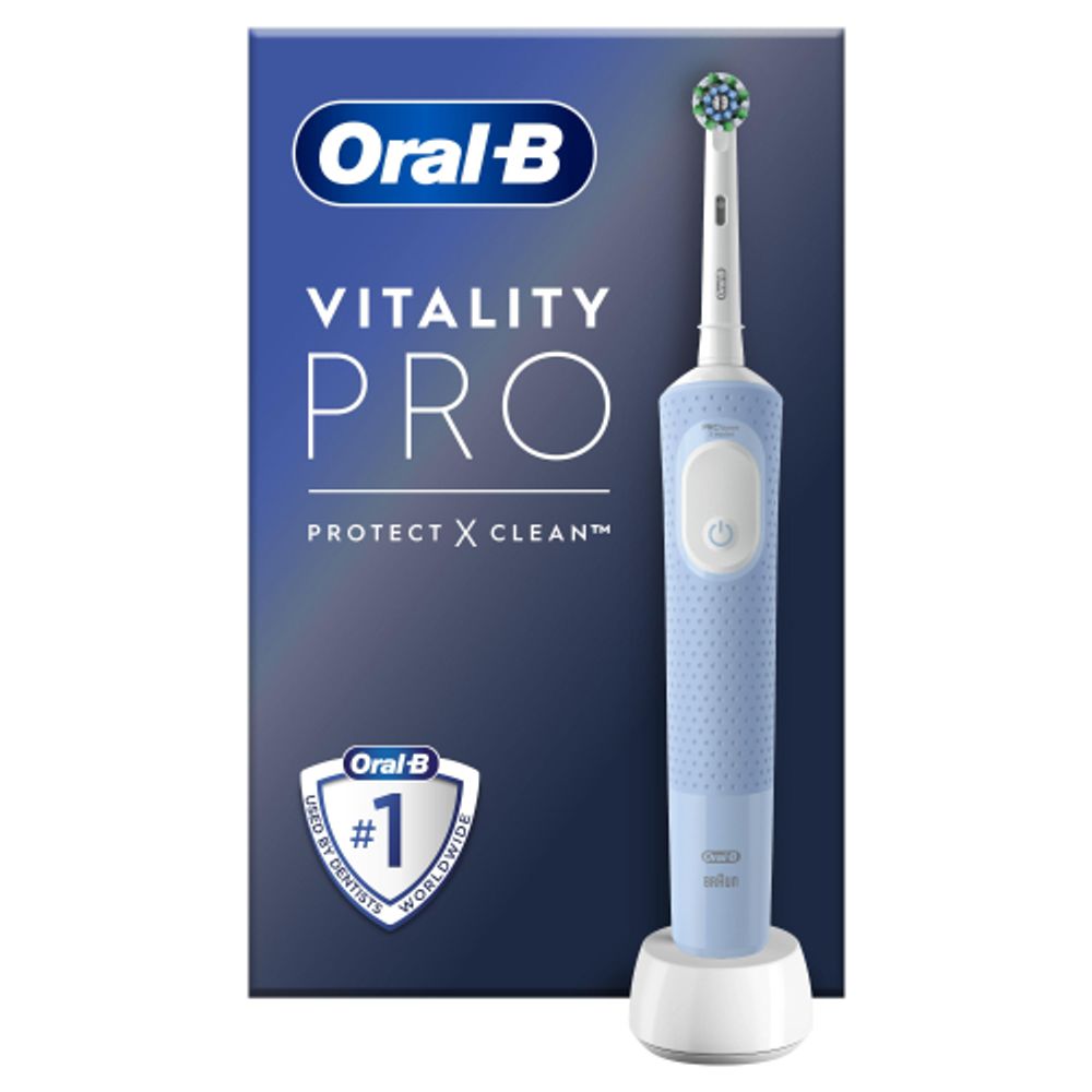 Электрическая зубная щетка ORAL-B Vitality Pro D103.413.3 VAPOR BLUE ProtectXClean 3 режима, тип 3708