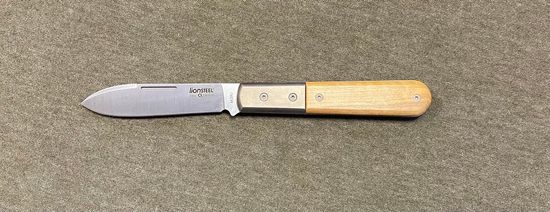 Складной нож Lion Steel "BARLOW Roundhead" L/CK0111 UL c клинком из стали Böhler M390 Microclean®, рукоять титан / дерево (Олива)