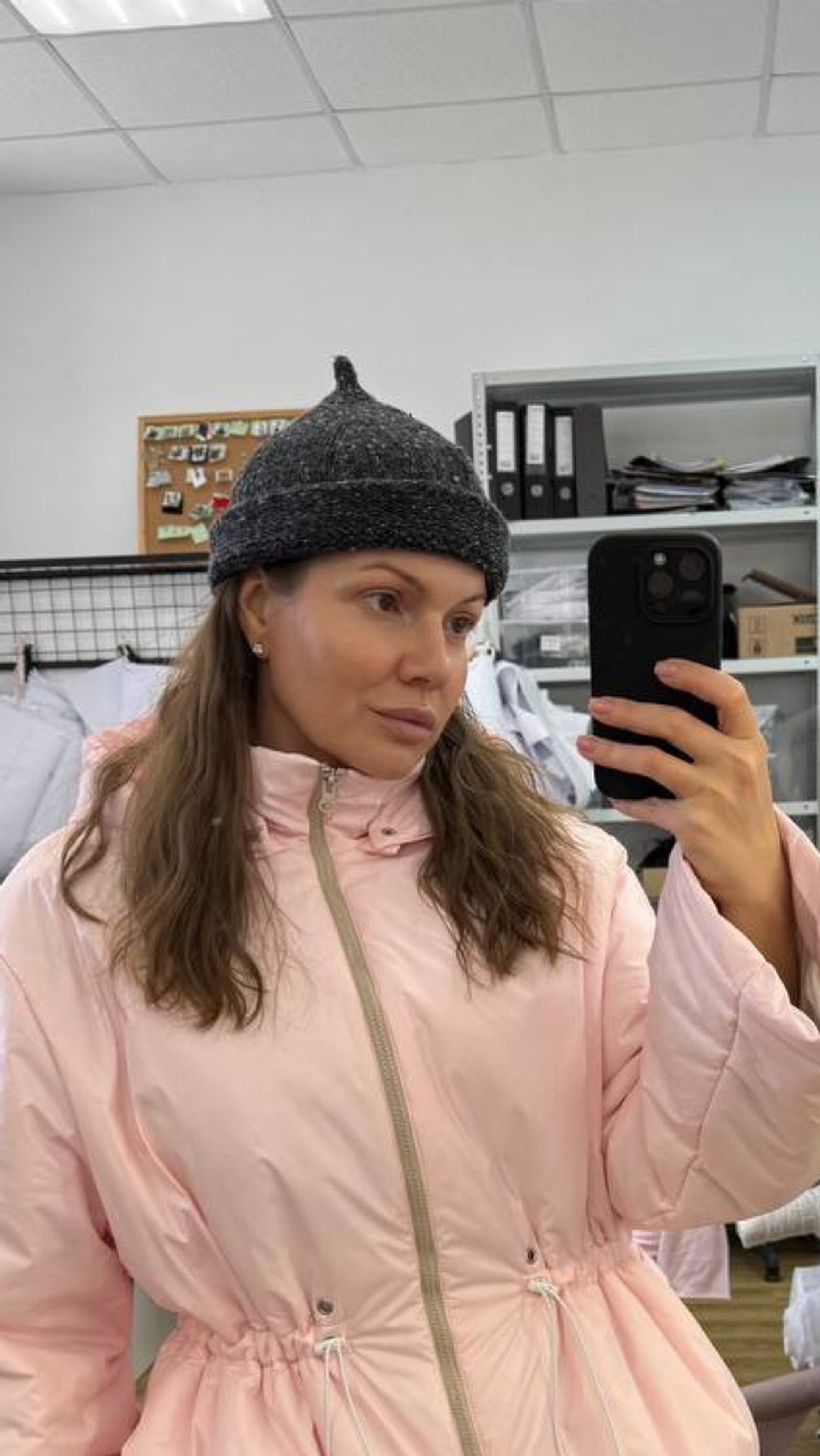 Шапка Бини | Серый меланж