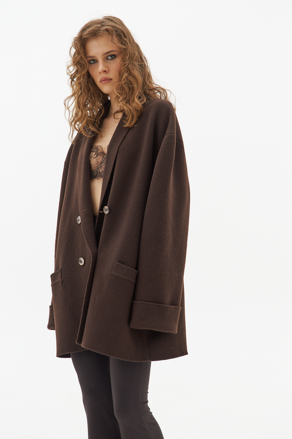 Вязаный пиджак