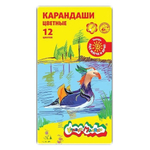 Карандаши 12цв., метал. пенал (Каляка-Маляка)