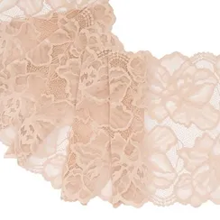 Кружево эластичное загар 22 см