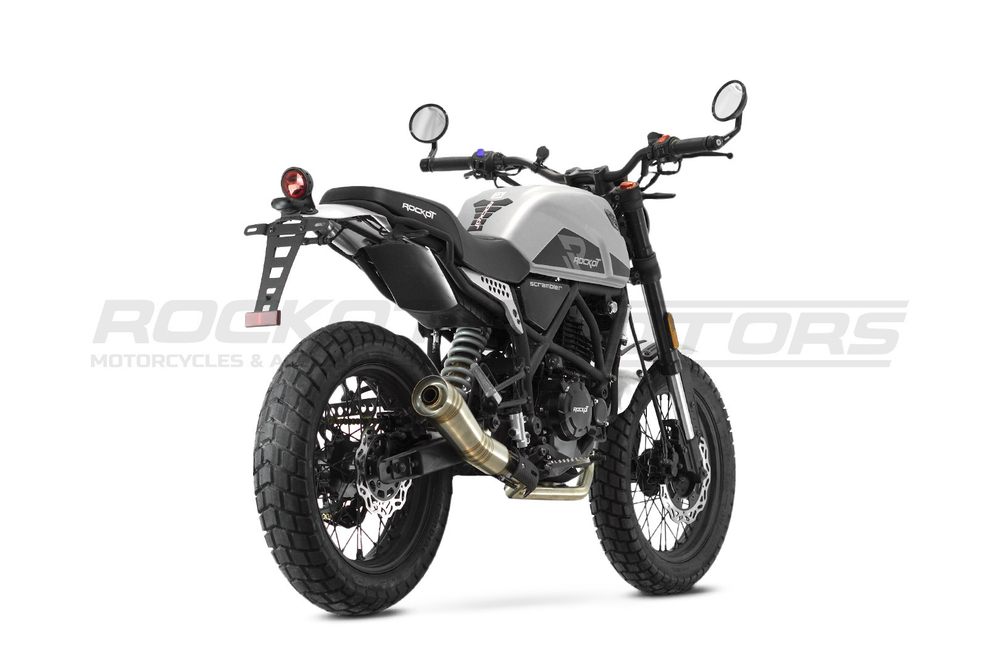 Мотоцикл дорожный ROCKOT SCRAMBLER (серый)