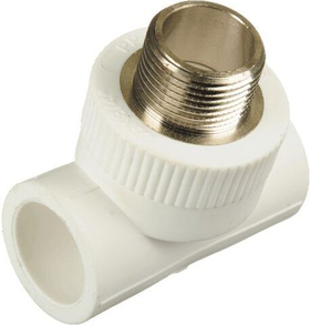 Тройник PPRC комбинированный 25*1/2"нар.*25 КРОСС