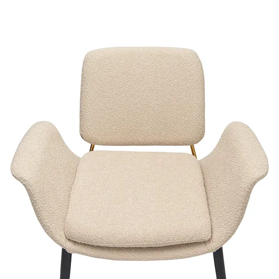 Кресло Hilde, серо-бежевое букле