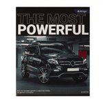 Тетрадь 48л., А5, клетка, Alingar "Люксовый кроссовер", скрепка, мелованный картон (стандарт), выб УФ лак, блок офсет, 4 дизайна в пленке т/у