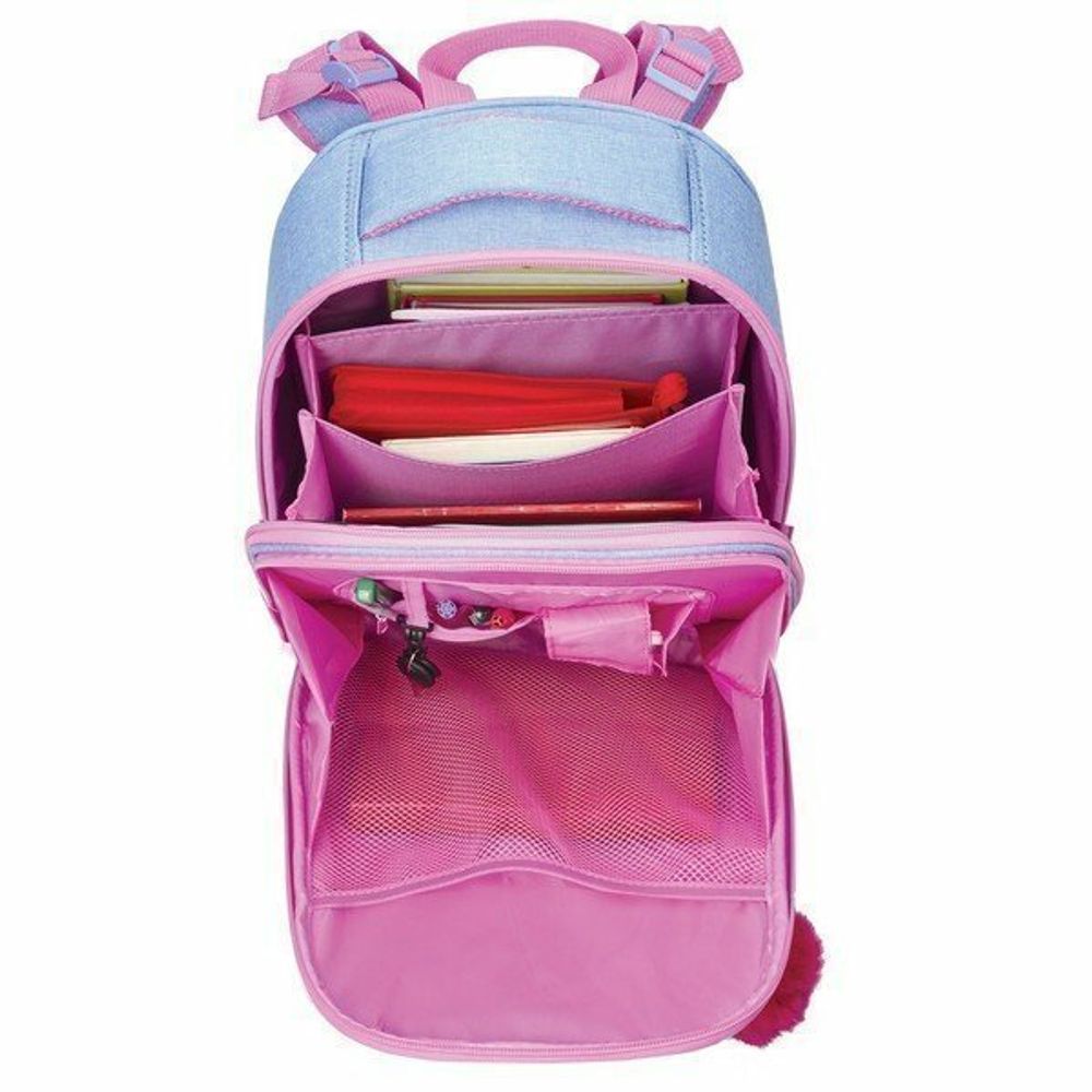 Ранец BRAUBERG PREMIUM, 2 отделения, с брелком, Hummingbird, 38х29х18 см, 227821