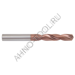 Сверло  8.0мм  твердосплавное 5D без подвода СОЖ. SP-X800050800 VHM AHNO по стали, чугуну, нерж. и ж