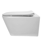 Унитаз подвесной Azario Dezi White BD 355х515х340 безободковый, с функцией биде, с быстросъемным сиденьем "Микролифт" (AZ-W05-SWBD)