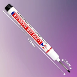 Набор маркеров перманентных строительных, с длинным наконечником. 4 маркера